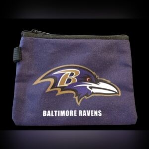 Baltimore Ravens Zip Pouch | Small Wallet Bag Charm (5.5" x 4")
